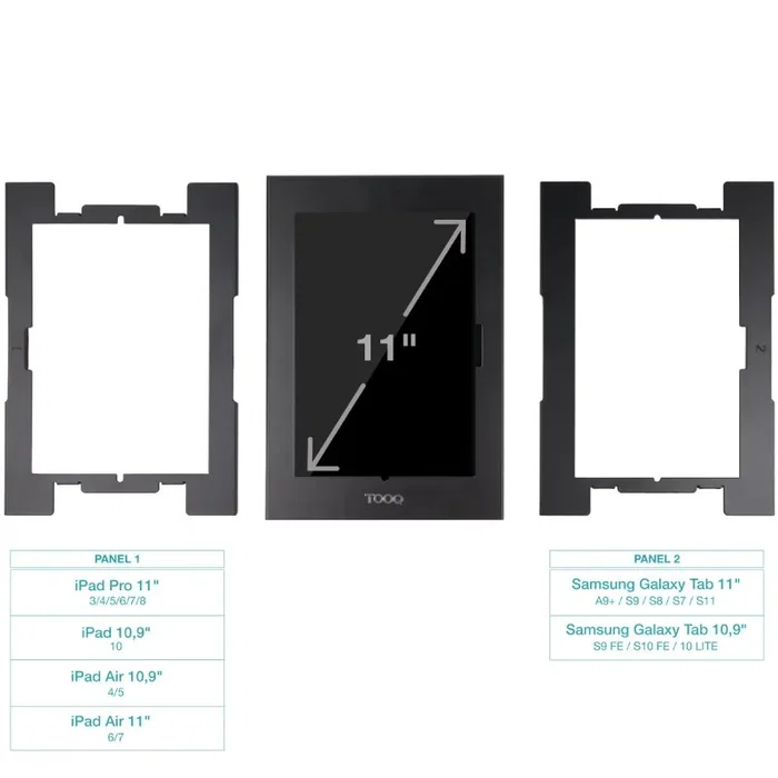 Tooq Marco Antirrobo para Tablet 11 Pulgadas, Negro